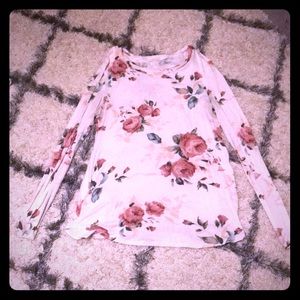 Floral long sleeve top